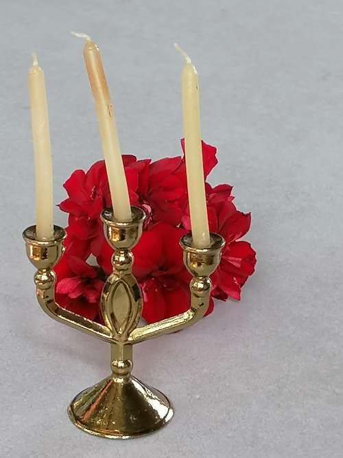 Brass Miniature Candelabra