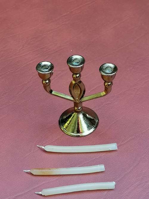 Brass Miniature Candelabra