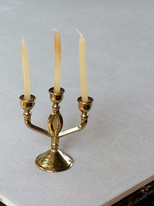 Brass Miniature Candelabra