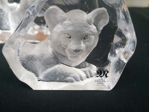 Collection of Full Lead Crystal Ornaments by Mats Jonasson Sweden