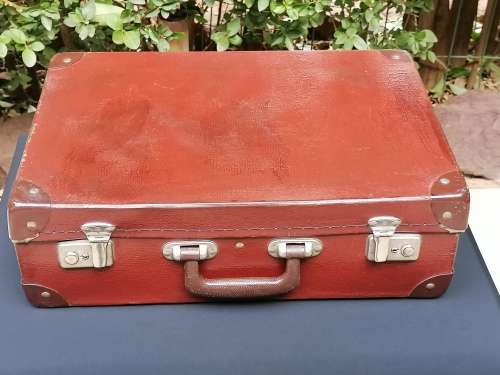 Brown suitcase