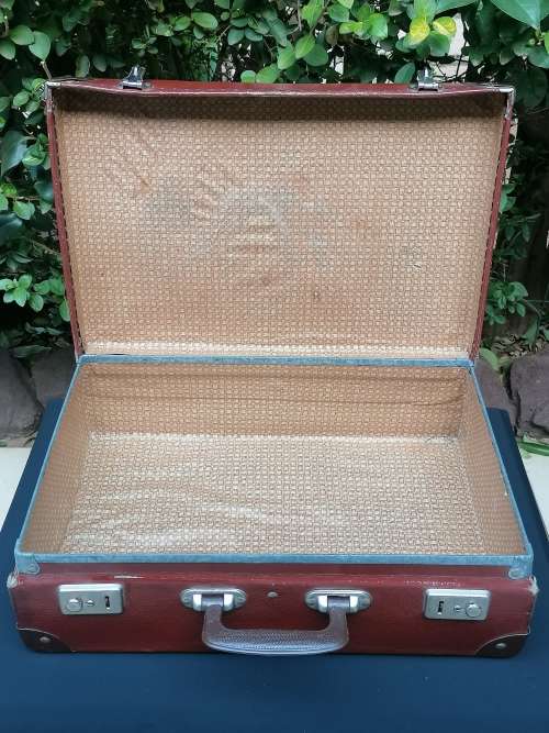 Brown suitcase