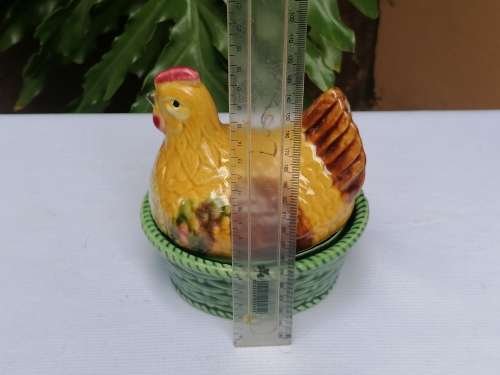 Small Ornamental Hen shaped egg basket