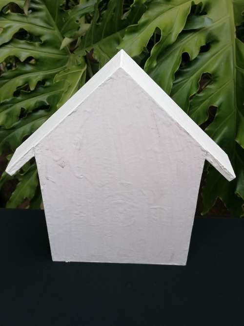 Small White painted house shape Printers tray