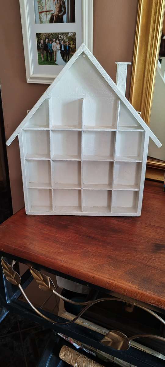 House shaped white painted Printers Tray