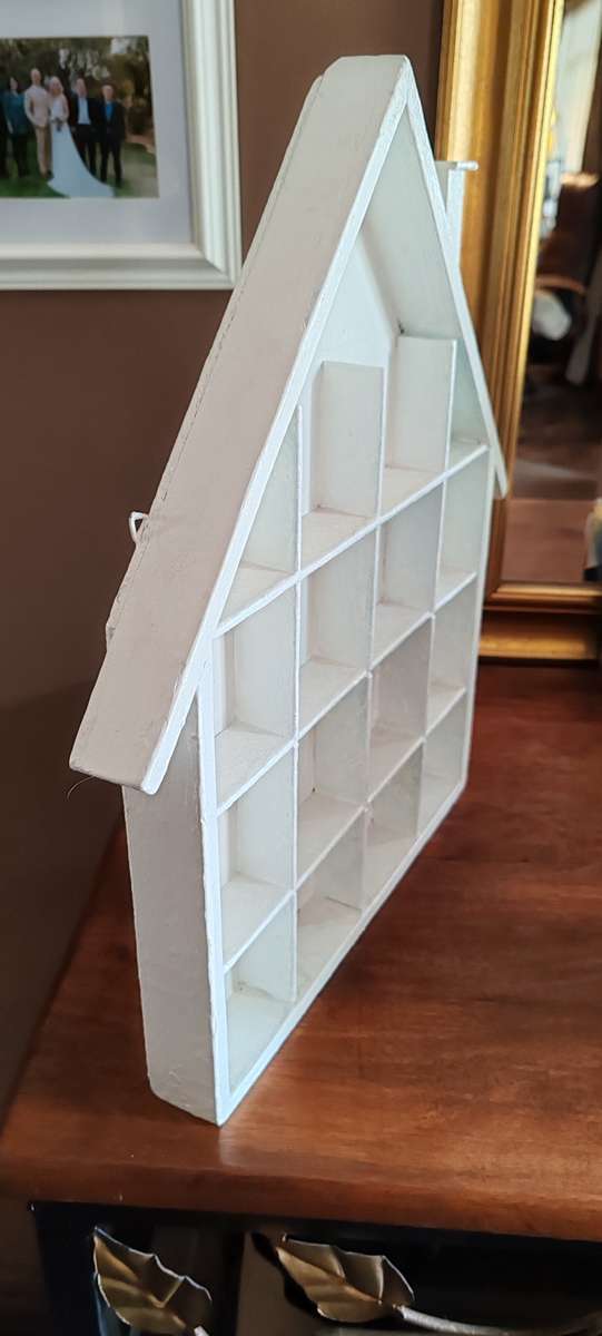 House shaped white painted Printers Tray