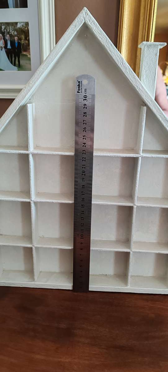 House shaped white painted Printers Tray