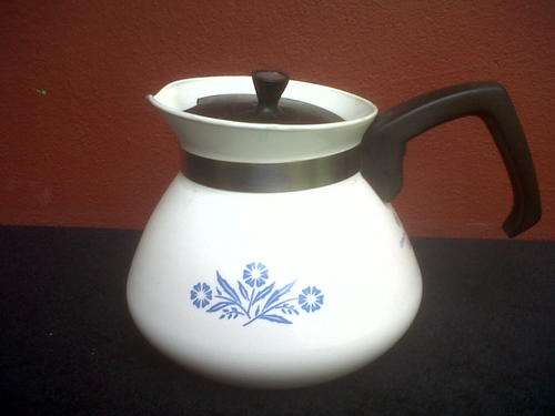 CORNING WARE JUG WITH LID