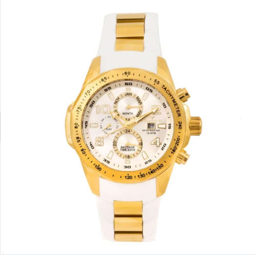 Aquaswiss Mens Trax II Watch with 18K Rose Gold Plating