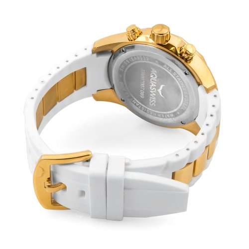 Aquaswiss Mens Trax II Watch with 18K Rose Gold Plating