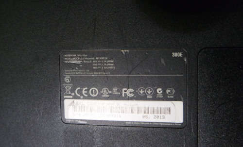 Samsung Notebook NP300E5E for Parts/Repair