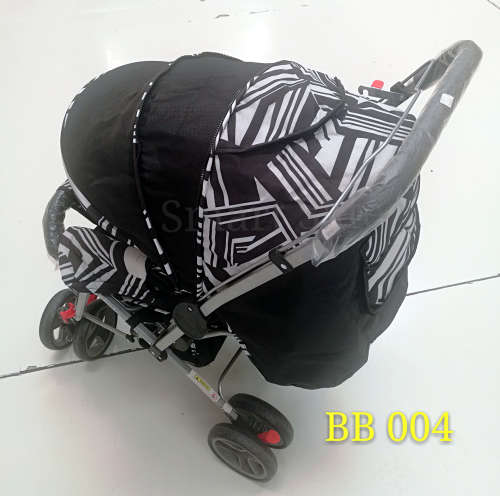 Baby Stroller Pram with 4-Position Backrest Adjustment