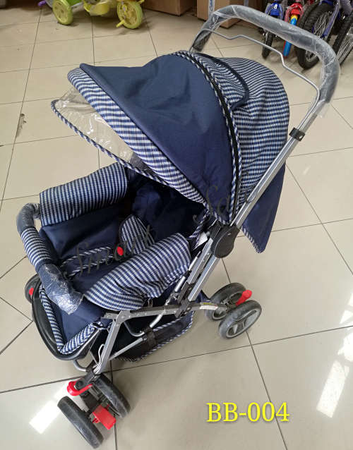 Baby Stroller Pram with 4-Position Backrest Adjustment