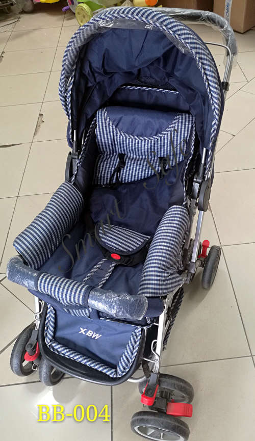 Baby Stroller Pram with 4-Position Backrest Adjustment