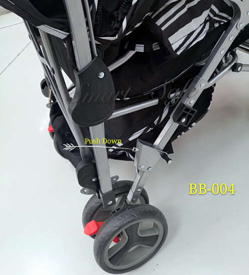 Baby Stroller Pram with 4-Position Backrest Adjustment