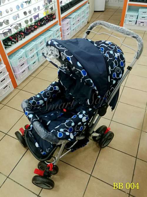 Baby Stroller Pram with 4-Position Backrest Adjustment