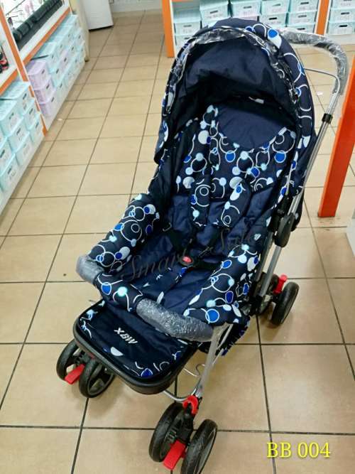 Baby Stroller Pram with 4-Position Backrest Adjustment