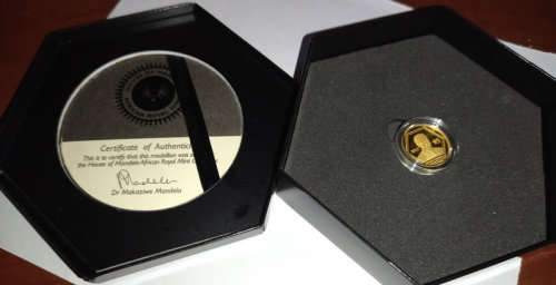 Mandela 1/10th gold coin