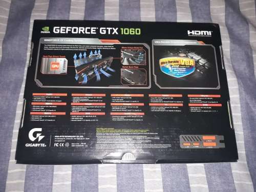 Gigabyte Nvidia GeForce GTX 1060 Windforce 6GB
