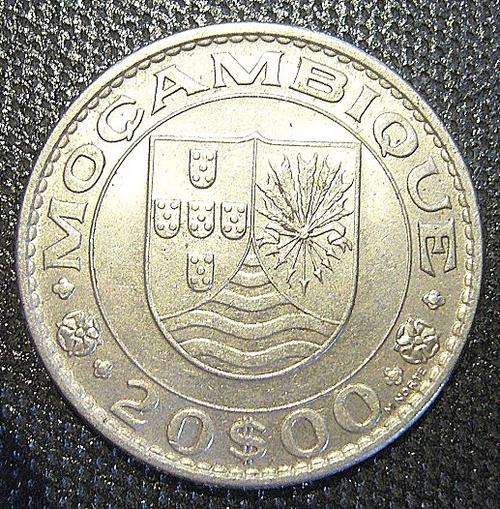 Mozambique 20$ coin 1971- a goodlooking coin