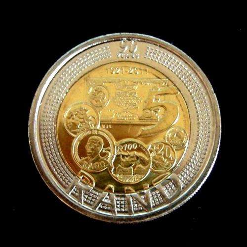 10  x  UNC  2011 SARB 90th anniversary R5 coins - grading candidates!!!