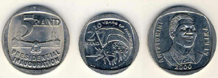 Three-in-One Nelson Mandela Collection (Bid per set of 3 coins to take all 15 sets)