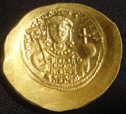 Michael VII Ducas, Gold Electrum Histamenon Nomisma Scyphate, 1071-1078 AD, Constantinople
