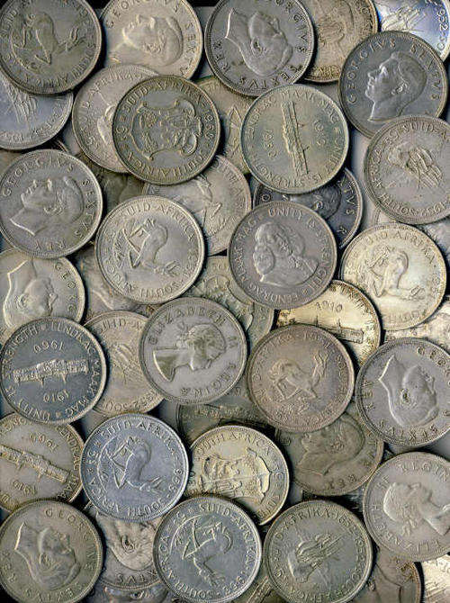 Bid per SA SILVER CROWN : Dated from 1951 to 1961 (70 available) : Bid per Coin