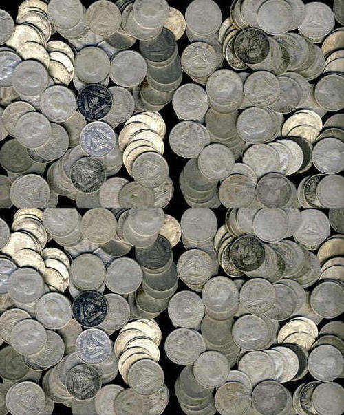 BID PER TICKEY : Minted in 80% silver: FIVE HUNDRED (500) available (1923-1950)