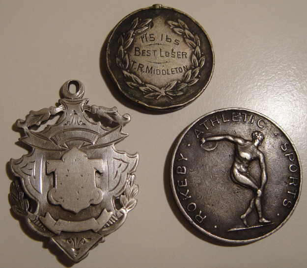 Three Silver Sporting / Prize Medals (1895, 1919 and 1924)