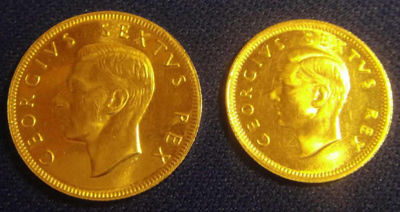 1952 SA GOLD PROOF SET : The Gold Sovereign and Half Sovereign of 1952