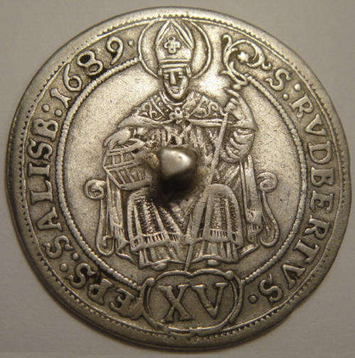 Austria : Salzburg : Silver 15 Kreuzer of 1689?