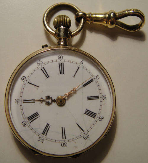 Antique Remontoir (Cylindre Vix Rubis) 14ct GOLD POCKET WATCH