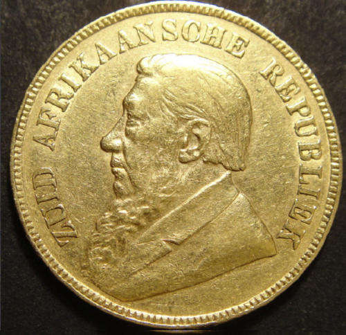 1898 Paul Kruger ZAR GOLD POND
