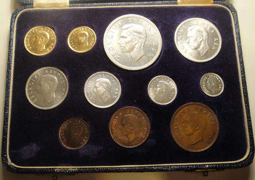 1952 SA Union LONG PROOFSET with BOTH GOLD coins included