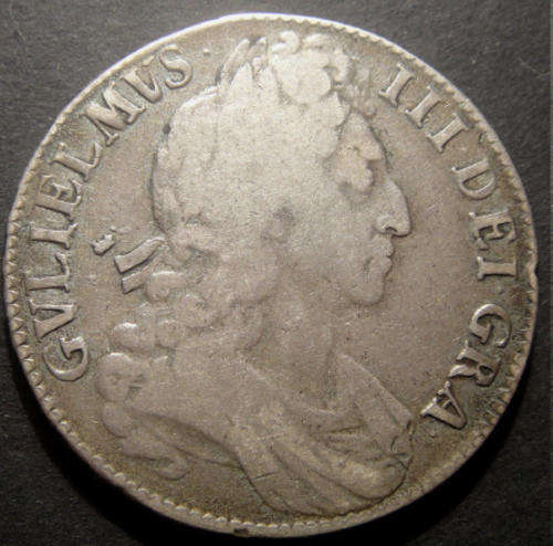 Great Britain : Silver Crown (5/-) of King William III of 1696