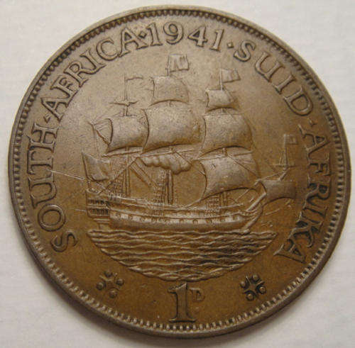 1941 Penny : Union of South Africa
