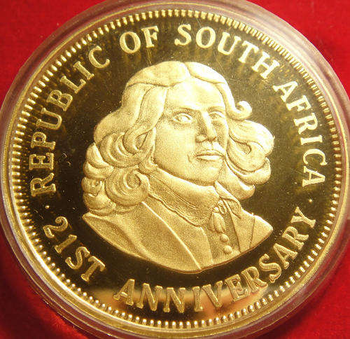 RSA 21st Anniversary GOLD Proof Medallion 1961-1982 (1 OZ Fine Gold)
