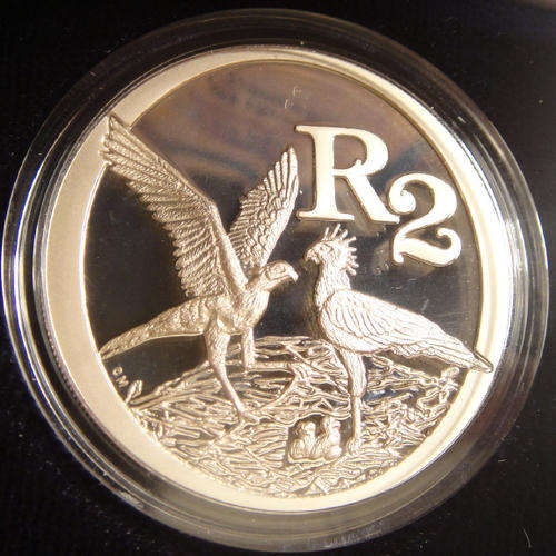 Sterling Silver R2 Crown : Birds of Prey Series : 2006 : The Secretary Bird
