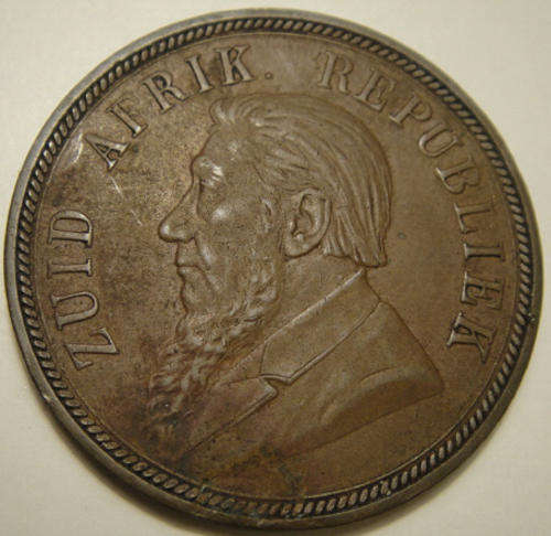 1898 Penny (1d) : Paul Kruger Z.A.R.