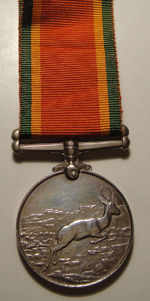 Africa Service Medal Unnamed (Name has NOT been removed thus NEVER named)..