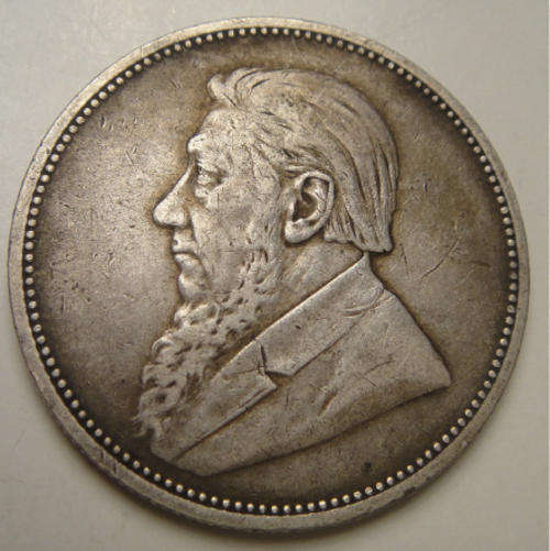 1892 Two-Shilling (2/-) : Paul Kruger ZAR