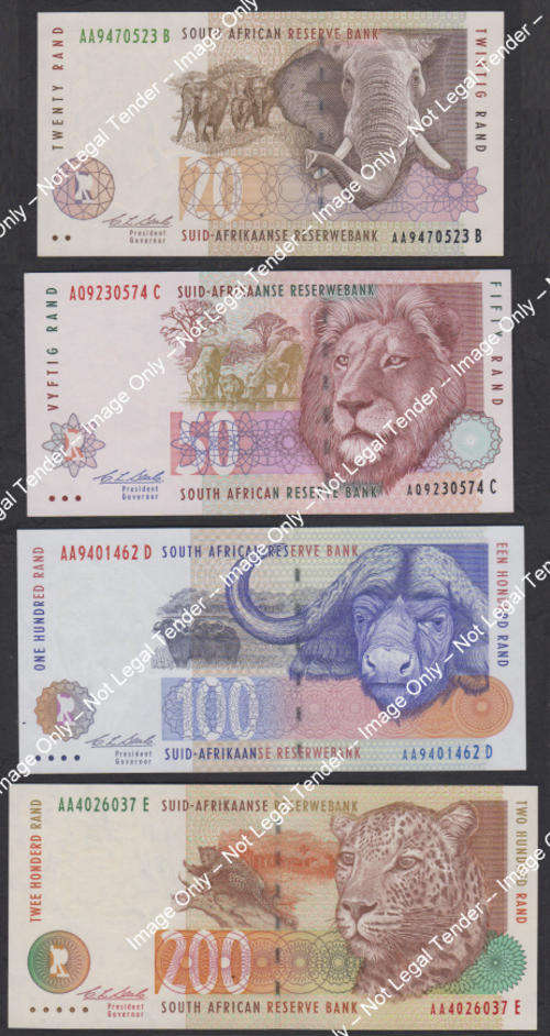 C.L. (Chris) Stals : Second (and Last) Issue : R20 to R200 (Uncirculated)