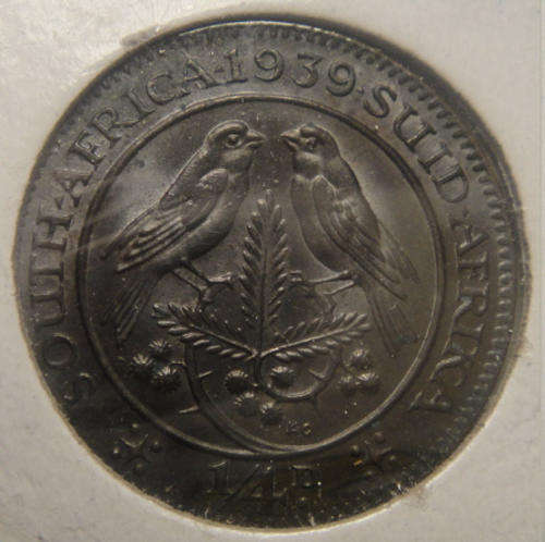 1939 Farthing (Quarter Penny) : Union of South Africa : MINT STATE