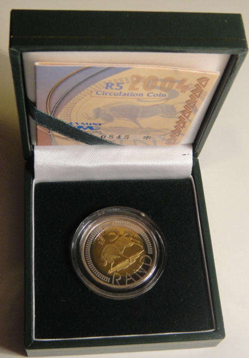 2004 Oom Paul R5 as issued by the SA Mint