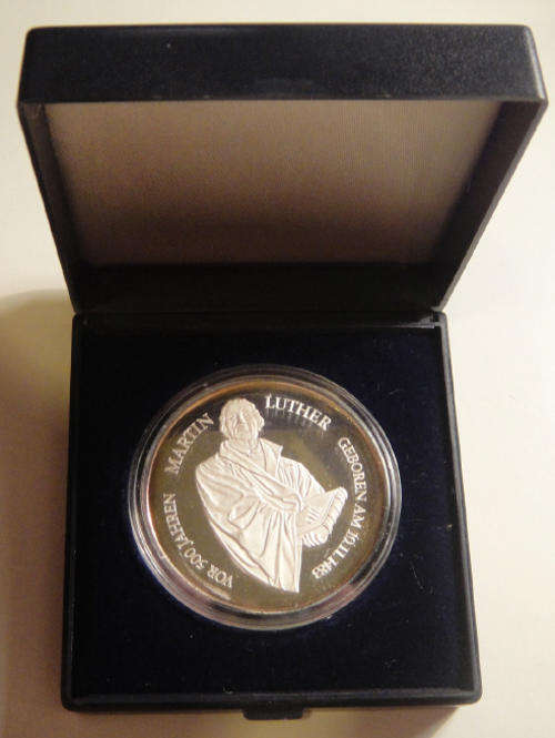 Solid Silver (.1000) Medal : Martin Luther 1483-1983