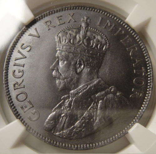 1923 PROOF Penny (1d) : SA Union: NGC Graded PF65 BN