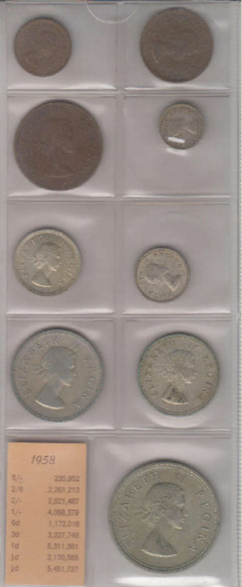 1958 Coin Set of the Union of South Africa