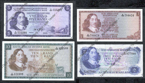 Complete Type Set of TW de Jongh notes (1960s & early 1970s) from R1 up to R10