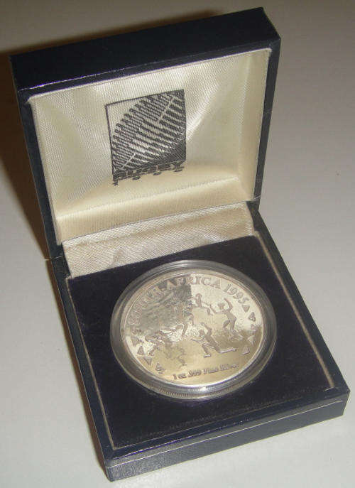 Rugby World Cup : South Africa 1995 : 1 Oz SILVER Medal